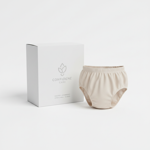 Adult pull-up incontinence underwear extra large on white background